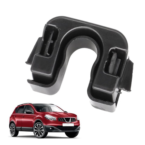 Heavy Duty Car Parcel Shelf Clip For Focus And Fiesta, black plastic, with a red car image, automotive storage accessory