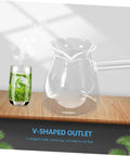 450ml Borosilicate Glass Turkish Coffee Pot Stovetop Tea Maker With Handle Milk Warmer, clear glass with V-shaped outlet.