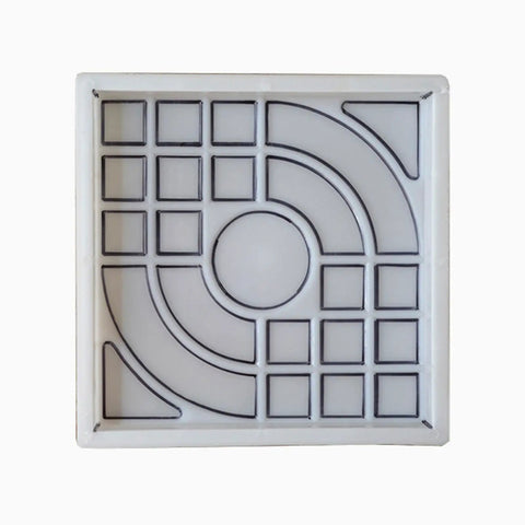 Top view of DIY Stepping Stone Molds For Garden Path Pavers Concrete Mold Tool Set Easy Release Cement Molds For Backyard Sidewalks Durable PP Molds