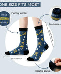 Mechanic Socks Gift Set For Men And Women with car tools pattern, elastic design, and 'Best Mechanic Ever' print, size 20cm.