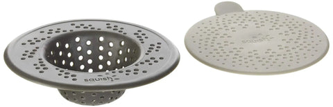 Sink Stopper And Strainer Traps Food Debris Flexible Fit For Most Kitchen Sinks Suctions To Wall For Easy Storage Dishwasher Safe And BPA Free