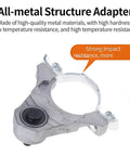 Angle Grinder Multi Tool Adapter Set crafted from rock solid carbon steel showcasing all-metal structure for strong durability.