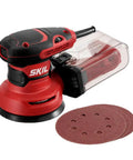 5 Inch Random Orbital Sander With Cyclonic Dust Box And 3 Piece Sanding Sheet Set, 2.8 Amp Motor, 13,000 Orbits Per Minute