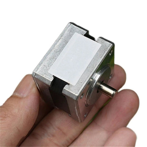 35mm Frame Nema 14 Stepper Motor 0.19A 12V 0.1N.m 61 Ohm Two Phase Four Wire Hybrid For CNC Machines And 3D Printers 5mm Shaft Smooth Quiet Motion And Precise Control, held in hand