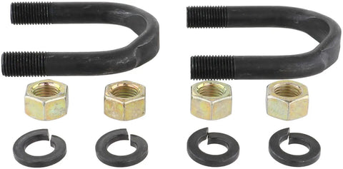 Beefed Up U Bolt Kit For 1410 Series Driveshaft Components With Bearing Strap And End Yokes Mounting Hardware For Truck Jeep Off Road Applications And Easy Install For Quick Fit shown with nuts and washers