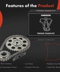 Beefed Up Engine Timing Chain Kit With Sprocket And Damper For Jeep 4.0L OHV I6 Fits Cherokee 1987 1993 with product box