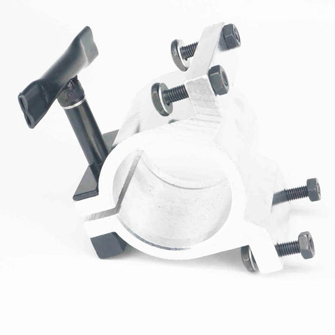 65Mm Diameter Aluminum CNC Spindle Motor Holder Mount Bracket Clamp For Engraving Machines With Cast Construction Adjustable Handle Stable Mount Easy Install Ideal For Milling Routing And DIY Engraving Projects, white clamp view