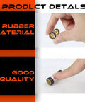 Hand holding One Sixty Fourth Scale Diecast Wheels And Tires Set For Ten Cars Mixed Random Real Riders Rims for customizing.