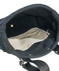 Heavy Duty Tool Pouch For Nuts And Bolts With Interior Pocket No 10 Canvas 9 X 3.5 X 10 Inches Black view into open pouch