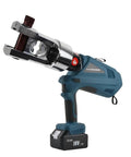 Heavy Duty Rechargeable Hydraulic Plier With 2x4.0Ah Batteries For Electricians 360 Degree Crimping Tool close-up showing cutting head.