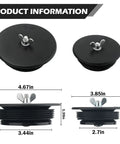 Mechanical Cleanout Gripper Plug Set Three Inch And Three And A Half Inch Reusable Sewer Drain Plugs For DWV Plumbing And Temporary Seal 2 Pack DIY Friendly Heavy Duty Access Point Plugs For Quick Removal And Tight Seal, 3in and 3-1/2in