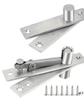 360 Rotation Heavy Duty Pivot Hinge Set Stainless Steel Hidden Door Hardware for Secret Doors and Bookshelves