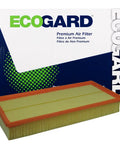 Premium Engine Air Filter For Audi Q7, Porsche Cayenne, VW Touareg, And Land Rover Range Rover with EcoGard packaging