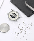 100 Piece Watch Screw Set With Tweezers For Watchmaking And Repair Replacement Micro Screws And Battery Clamp Screws Durable Stainless Steel