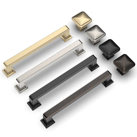 10 Pack 5 Inch Brushed Brass Cabinet Handles Set Gold Kitchen Cabinet Pulls for Cupboards and Drawers Durable Hardware Sleek Modern Pulls