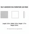 Diagram of Self Adhesive EVA Furniture Leg Pads For Floor Protection Black Glides For Hardwood And Tile Quiet Cushions