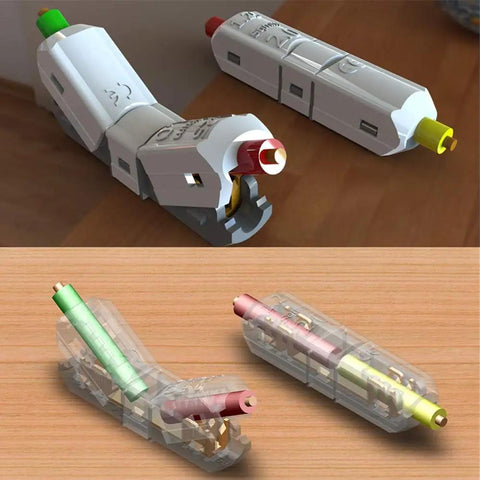 100 Piece Butt Joint Wire Connectors Kit For 12 11 AWG Cables Quick Splice Crimp Lock Terminals shown in use