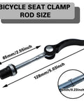 4 Pack M6x65 Quick Release Bike Seat Post Clamps For Mountain Bikes And Folding Bicycles Universal Fit Tool Free Black 65mm