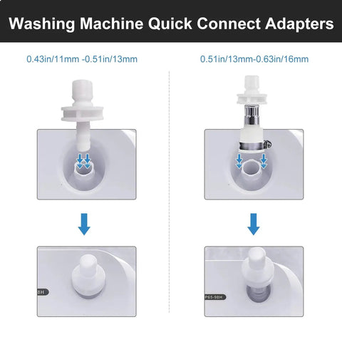 Universal Twin Tub Washing Machine Hose Kit With Quick Connect 6.56 Feet PVC Durable Three Layer Design Built Tough fitting sizes