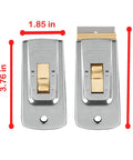 Razor Blade Scraper Tools Set With Five Replaceable Single Edge Blades, product dimensions in inches shown.