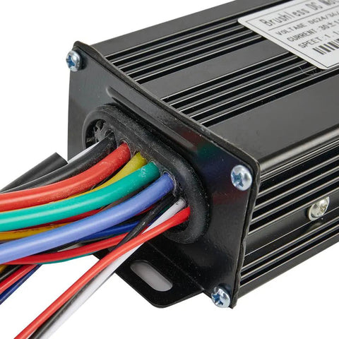 Sine Wave Brushless Controller For Electric Bikes And Scooters, Supports 24 Volt 36 Volt And 48 Volt Systems With 750 Watt Or 1000 Watt Motors, Three Modes In A Durable Aluminum Case, UART No Two Protocol, Hall Sensor Optional, Easy Install