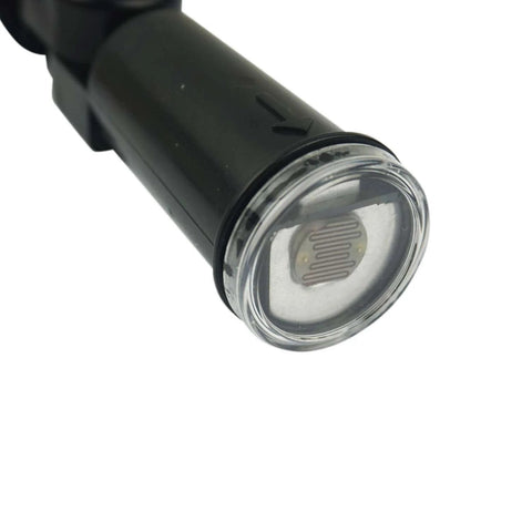 Close-up of 2 Pack AC 120V Outdoor Photocell Light Sensors Auto Dusk To Dawn On Off Switches with Swivel Mount and Clear Lens
