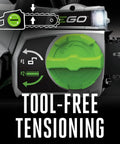 Tool-free tensioning feature on Beast Of A 16 Inch Cordless Chainsaw With Brushless Motor Power Equivalent To 35Cc Gas For Smooth Fast Cuts