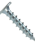 Kickass Number 10 X 1 Inch Zinc Plated Pancake Head Screws With Square Drive, 250 Pack Of Slick Flush Mount Hardware For Tight Auto Trim And Panel Fixes, close up view of a zinc plated screw.