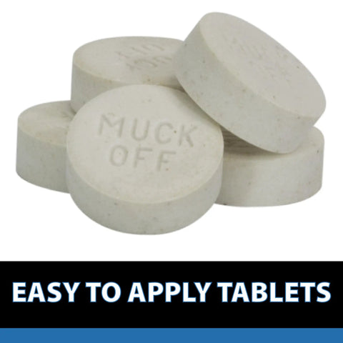 MuckOff Pond Muck Treatment For Water Gardens And Bird Baths With Natural Bacteria And Enzymes, pack of 24 sludge remover tablets