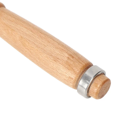 Wooden handle end of Beefy Flat Chisel For Carpentry With Wooden Handle 32mm Alloy Steel Cutting Tool For Woodworking Mortising Paring