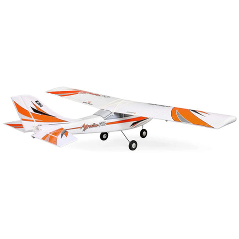 Apprentice STS 1.5m RC Airplane RTF Smart Trainer With Safe Flight Tech, AMA Certified, side view on white background.