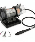 Mini Bench Grinder and Polisher with Variable Speed for Polishing and Buffing 2 in 1 Rotary Tool Attachment with Flexible Shaft