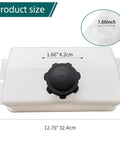 Replacement Lawn Mower Fuel Tank And Fuel Cap Fits Husqvarna Craftsman Poulan Roper Sears with dimensions shown