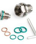 Double Oversize Magnetic Piggyback Oil Drain Plug Kit M14x1.5 Stainless Steel Self Tapping Oil Pan Thread Repair components