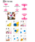 Snap Button Pliers Kit With 270 Snap Sets For No Sew Clothing And Rain Gear Plastic And Metal Snaps In T5 T8 T3 300 And 203 Sizes Rainbow Color Assortment Easy DIY Sewing Tool For Quick Craft Repairs how to use instructions with illustrations