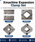 Xmachine Expansion Clamp Set For 5 Axis Cnc Machining Center Offers Precision Workholding Fixture Kit with various collet sizes and shapes.