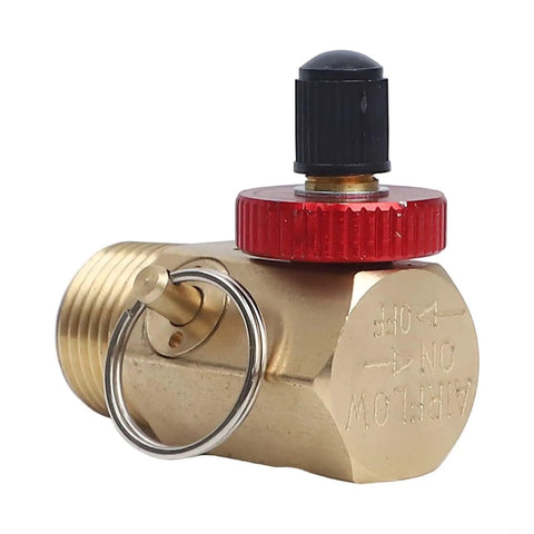 Heavy Duty Brass Air Tank Manifold With Shut Off And Relief Valves Half Inch NPT Port For Air Compressor 0 To 110 PSI Pneumatic System DN16