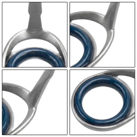 Fuji KT System Rod Guide With Stainless Steel Frame And Porcelain Ring, Knots-Resistant K-Frame, Silver Finish, Multiple Sizes For Casting Rod Building And Repair, Pro-Grade Setup That Keeps Lines Smoother And Snarl-Free.
