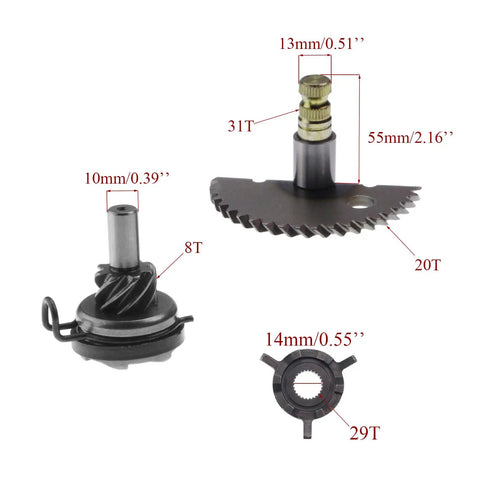 Kick Start Shaft Rebuild Kit For GY6 Scooters And ATVs Aluminum Kick Gear Idle Gear And Hardware Included Easy Install Dropin Ready DIY