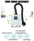 Welding Fume Extractor For Soldering And Welding With Triple Filtration, Beast Mode Suction And Low Noise shown in white with hose