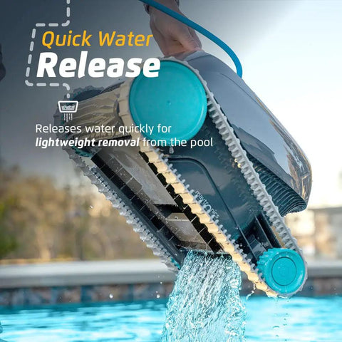 Advantage Pro Automatic Robotic Pool Vacuum Cleaner With Wall Climbing And Active Scrubbing for pool water release