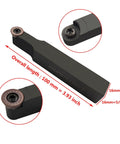 Indexable carbide milling tool holder with replaceable end inserts; 100 mm overall length, 16 mm (5/8") ends