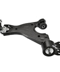 Front End Control Arm Kit With Ball Joint Assemblies, Front Outer Tie Rod Ends And Sway Bar Links For 2008-2017 Buick Enclave, Chevrolet Traverse, GMC Acadia And Saturn Outlook 6 Piece Direct Fit Replacement black steel control arm with ball joint