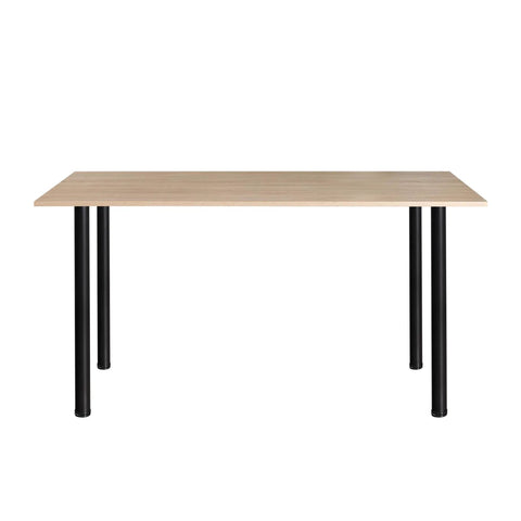 Table with 30 Inch Adjustable Metal Desk Legs Set Of 4, Heavy Duty Black Round Furniture Legs With Solid Square Base, Anti Rust Coating
