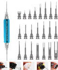 ST5349 Pin Removal Tool Kit With 24 Pieces Replacement Pin Extractor Tools including tool handle and diverse tips displayed