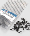 Black metal spring clips from 30Pcs Door Trim Panel Fasteners Retainer Clips Set For Classic Chrysler Dodge Plymouth And Ford Cars Trucks Vans Seven Eighths Inch Metal Spring Black Durable Easy Install Interior Trim Repair Kit.