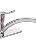Commercial Kitchen Faucet With 12-Inch Reach And Side Spray, 1.5 Gpm Flow, Chrome Finish, Built Tough With Solid Brass Construction