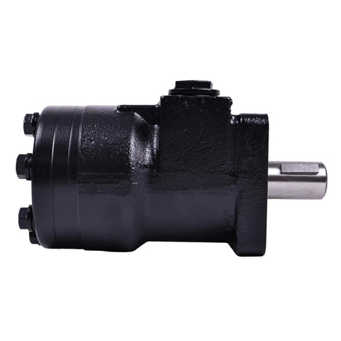 Side view of 4-Bolt Hydraulic Motor CM004P Built Tough High-Torque Industrial Powerhouse With 0.25 Inch Shaft Keyway, New Condition