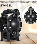 Tough As Nails Air Operated Double Diaphragm Pump Aluminum Body Nitrile Diaphragms 1 Inch Inlet Outlet 35 Gpm Flow 120 Psi Max Pressure For Quick Projects, black pneumatic diaphragm pump.