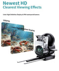 Newest HD underwater fishing camera with infrared night vision, 100ft cable, 4.3-inch LCD, for ice fishing, boat, and kayak use.
